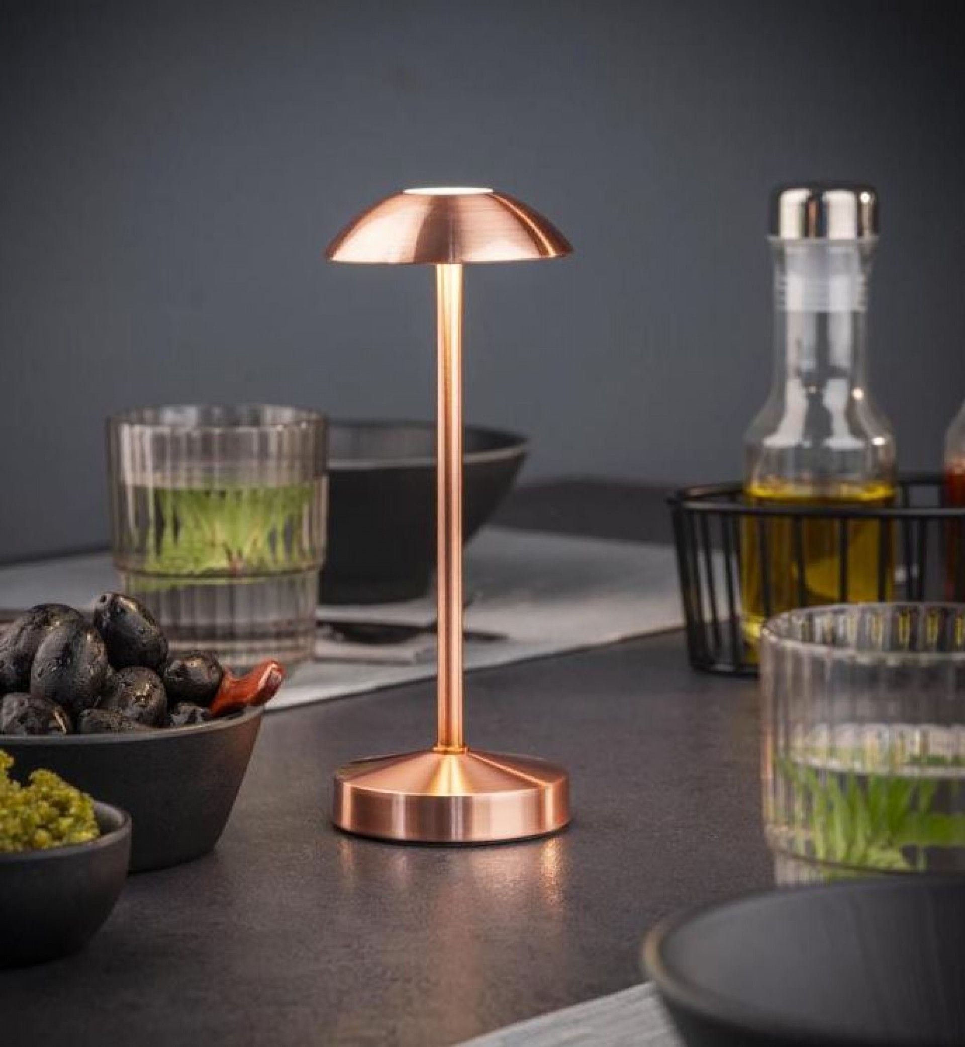 Candeeiro De Mesa Cobre Alva 17039