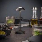 Candeeiro De Mesa Preto Alva 17036