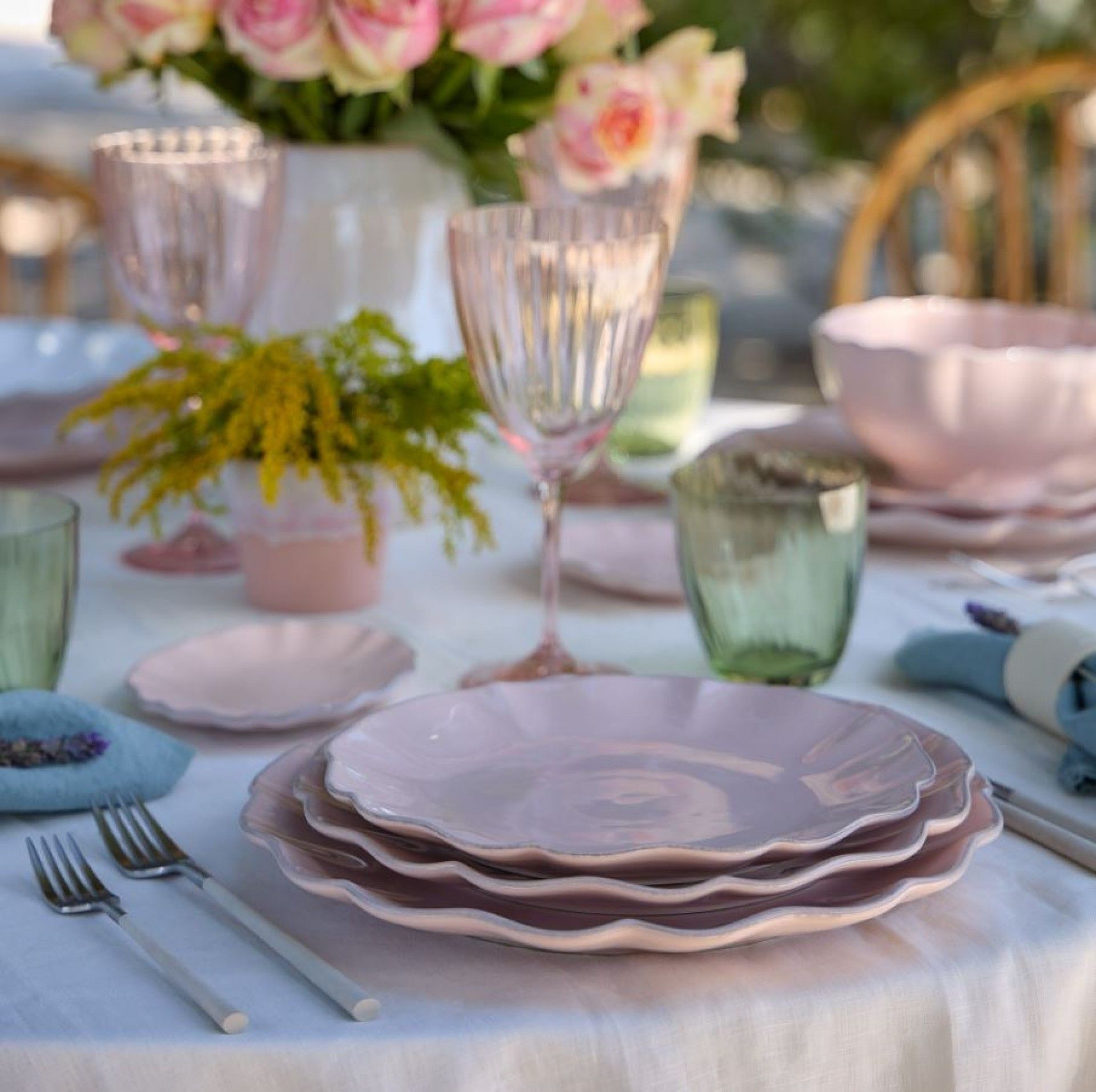 Prato S/Mesa 22cm Rosa Rosé