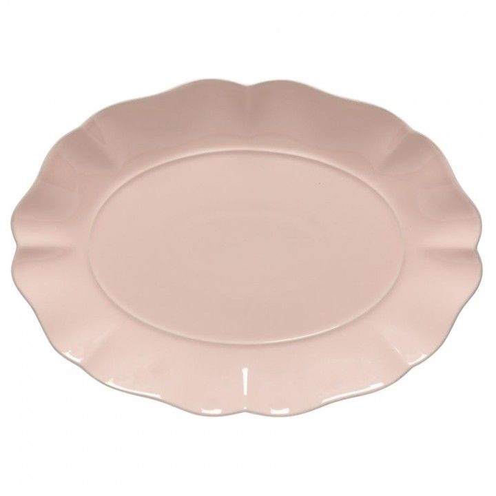 Travessa Oval 40cm Rosa Ros