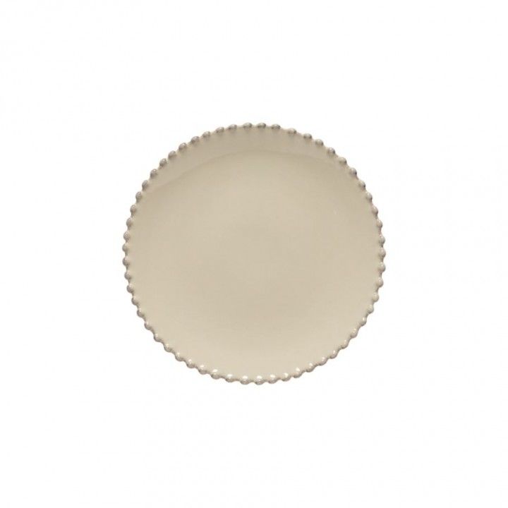 Prato Sobremesa 22cm Pearl Creme