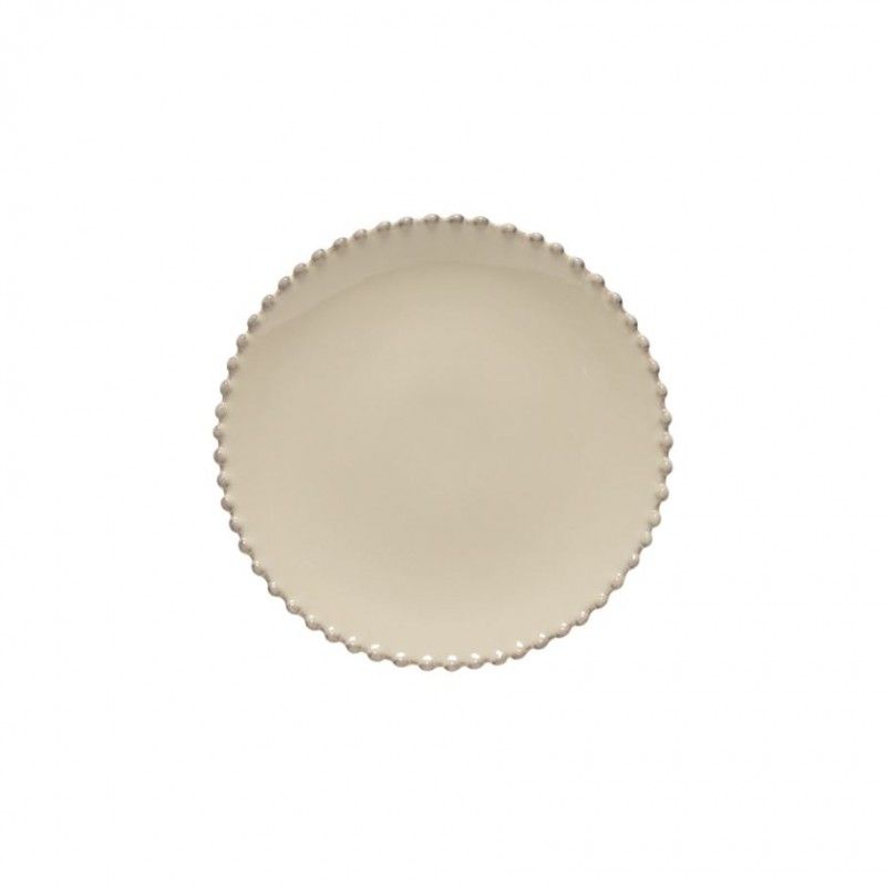 Prato Sobremesa 22cm Pearl Creme