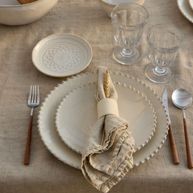 Prato Sobremesa 22cm Pearl Creme