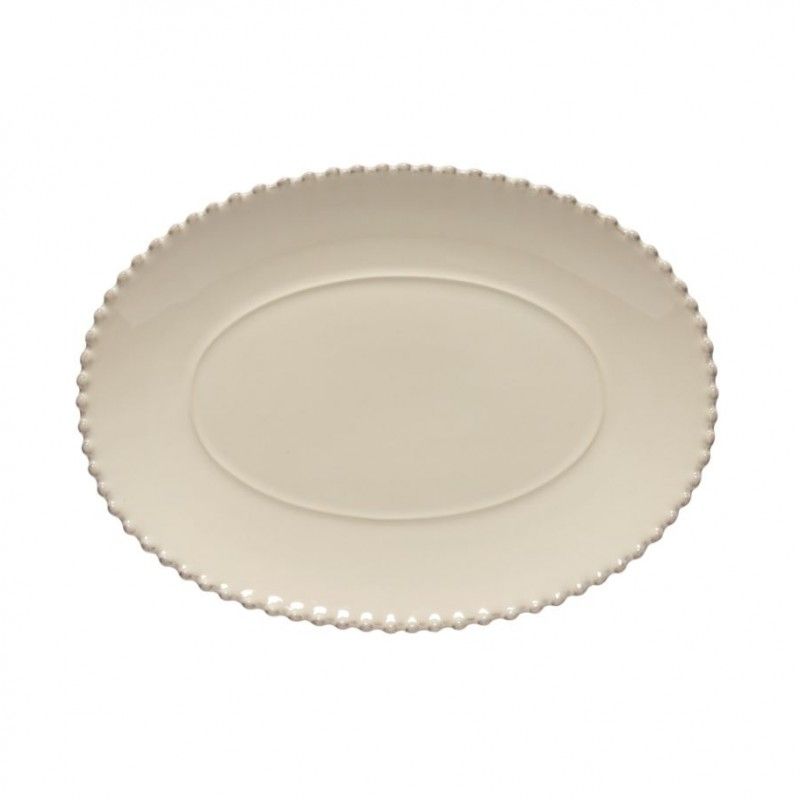 Travessa Oval 34cm Pearl Creme