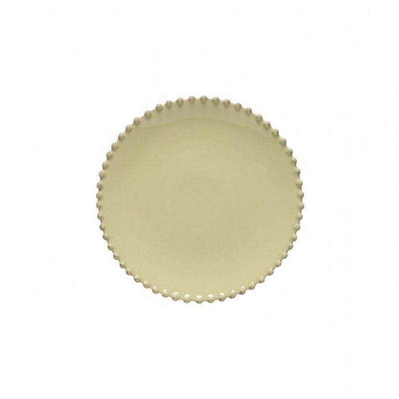 Prato Sobremesa 22cm Pearl Verde