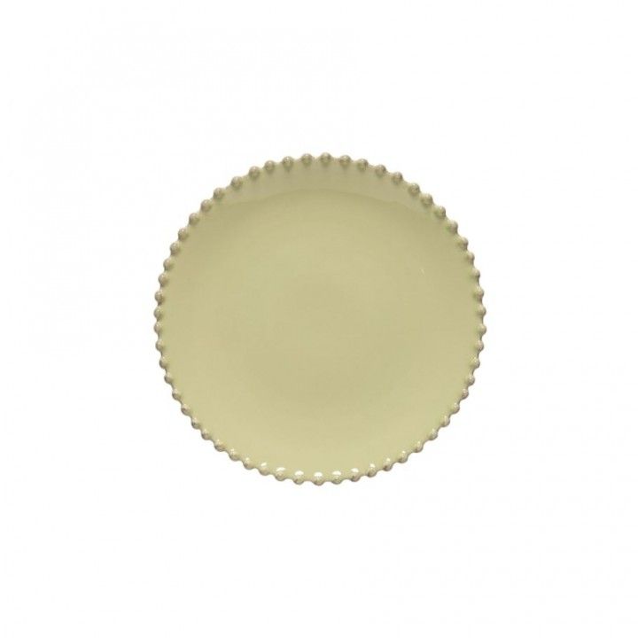 Prato Sobremesa 22cm Pearl Verde