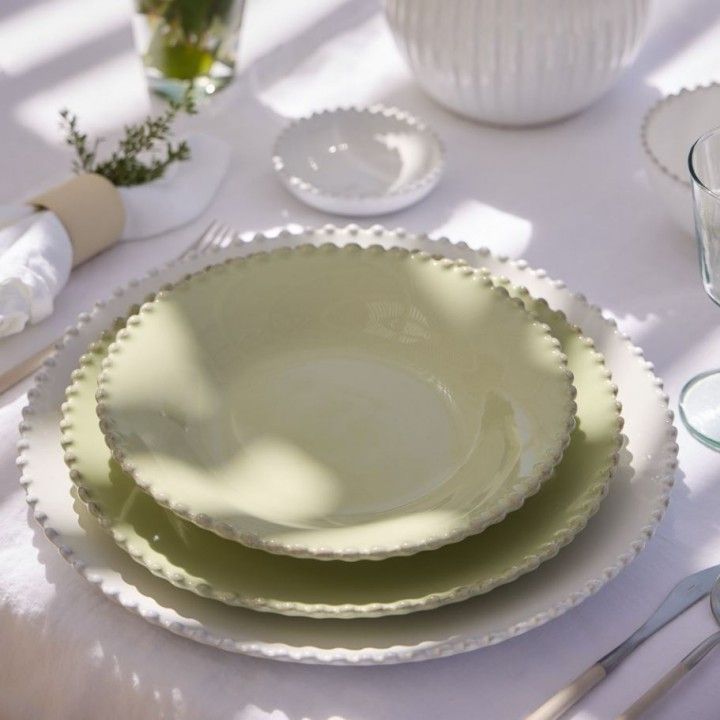 Prato Jantar 28cm Pearl Verde