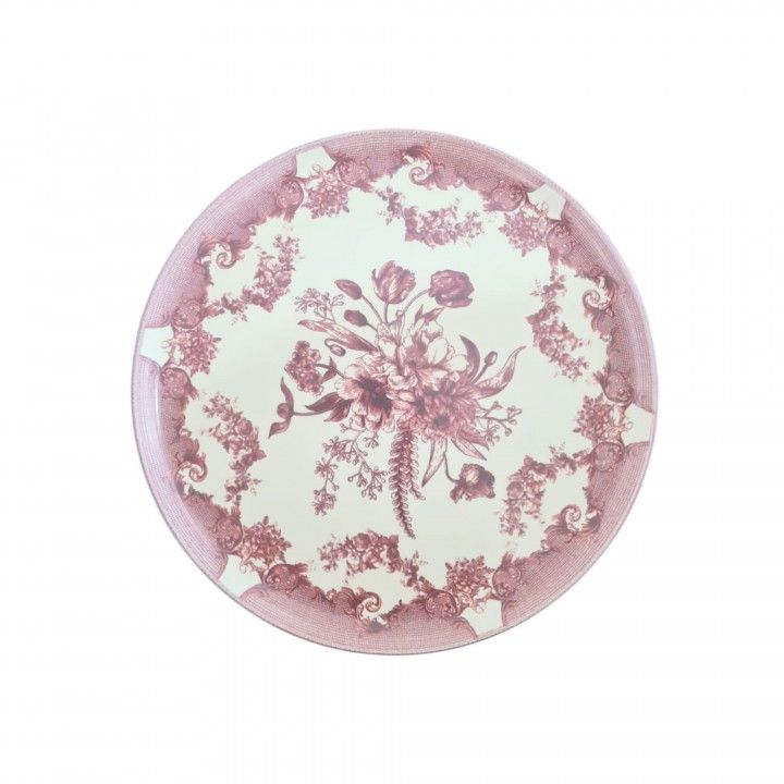 Prato Raso 27cm Minho Rosa