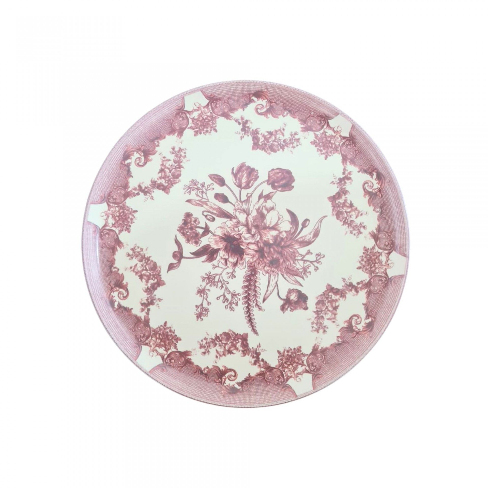 Prato Raso 27cm Minho Rosa