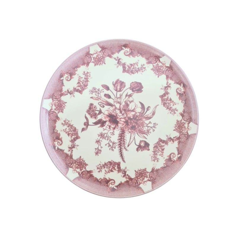 Prato Raso 27cm Minho Rosa