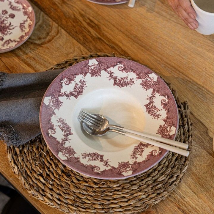 Prato Risotto 26cm Minho Rosa