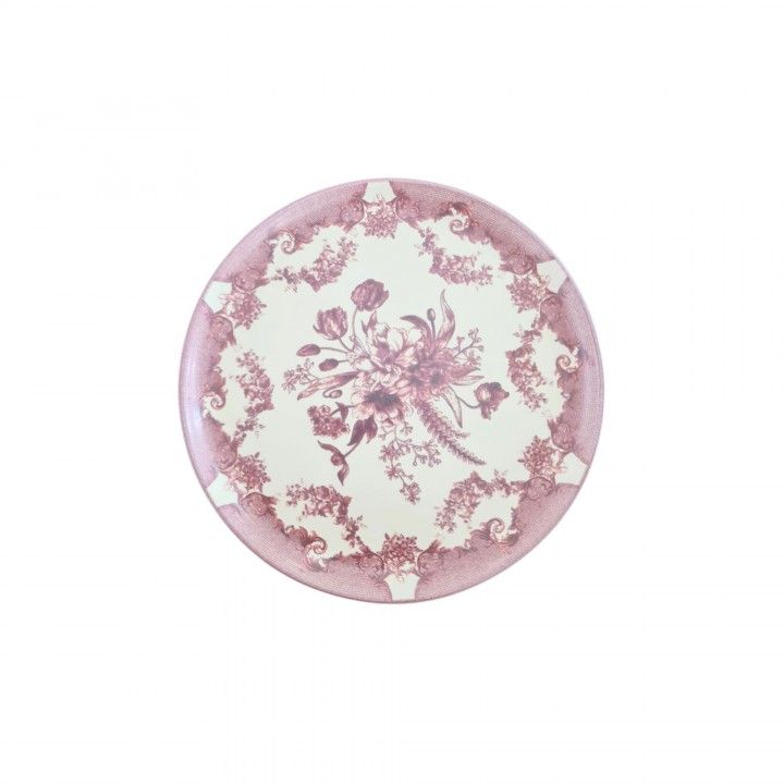 Prato Sobremesa 22cm Minho Rosa
