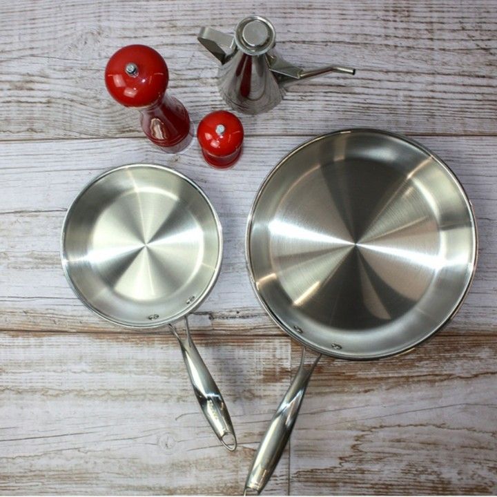 Wok Inox 30cm Triply Natural