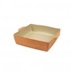 Assadeira Quadrada Terra Creme