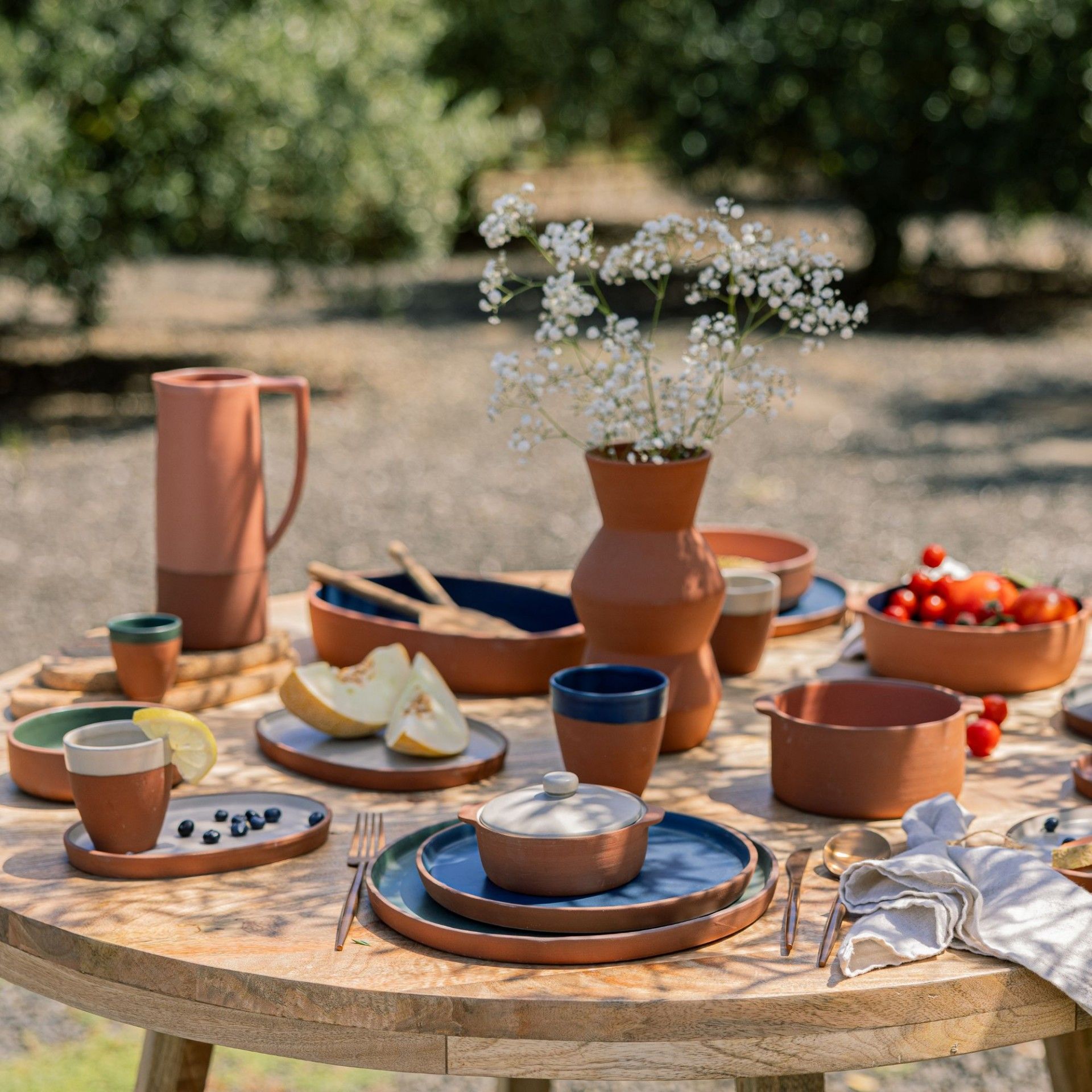 Assadeira Retangular Pequena Terra Creme