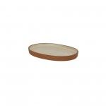 Bandeja Oval Pequena Terra Creme