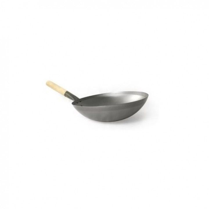 Wok Oriental 30cm  Aluminio C/Madeira Cw30