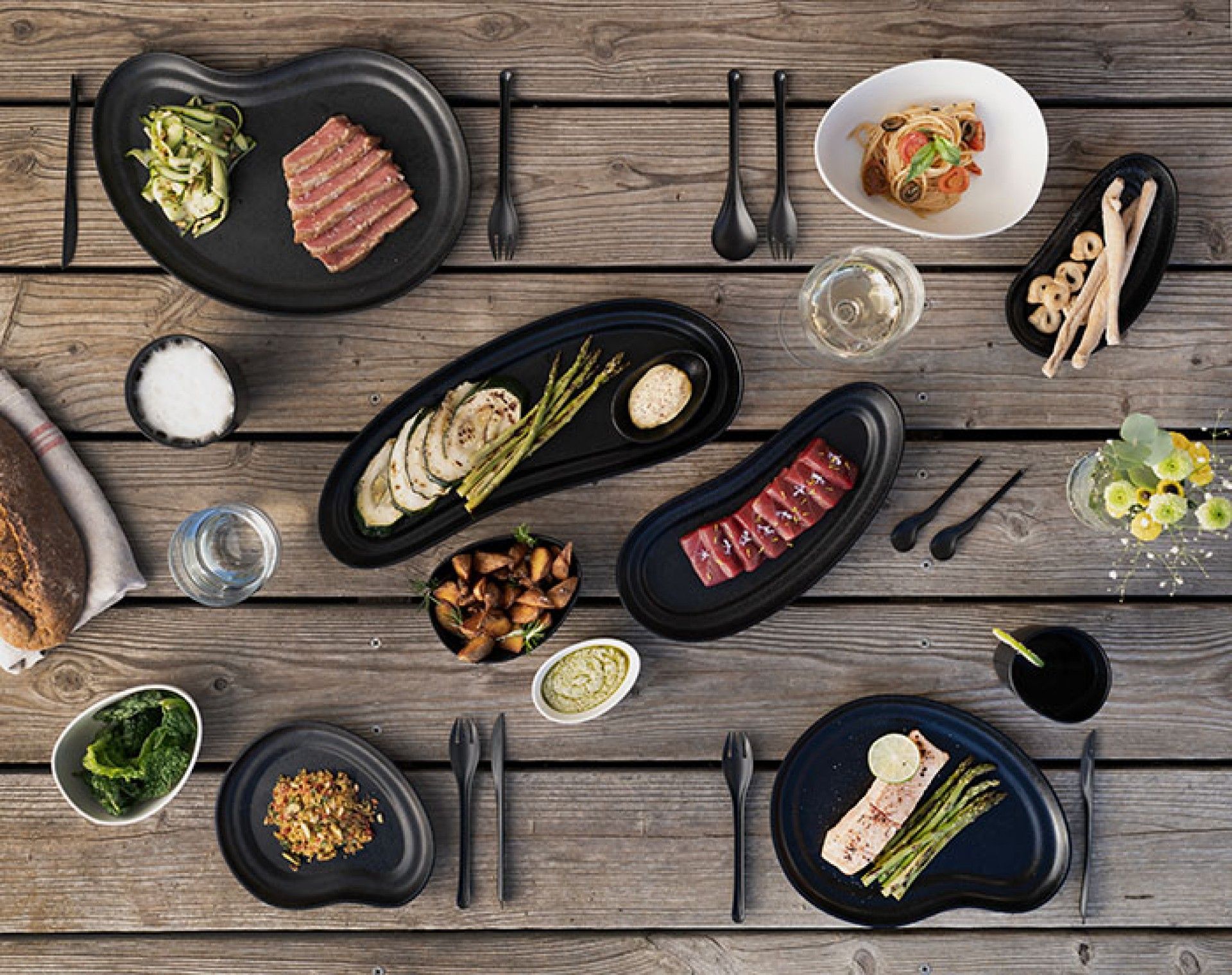 Prato 34cm Karola Preto