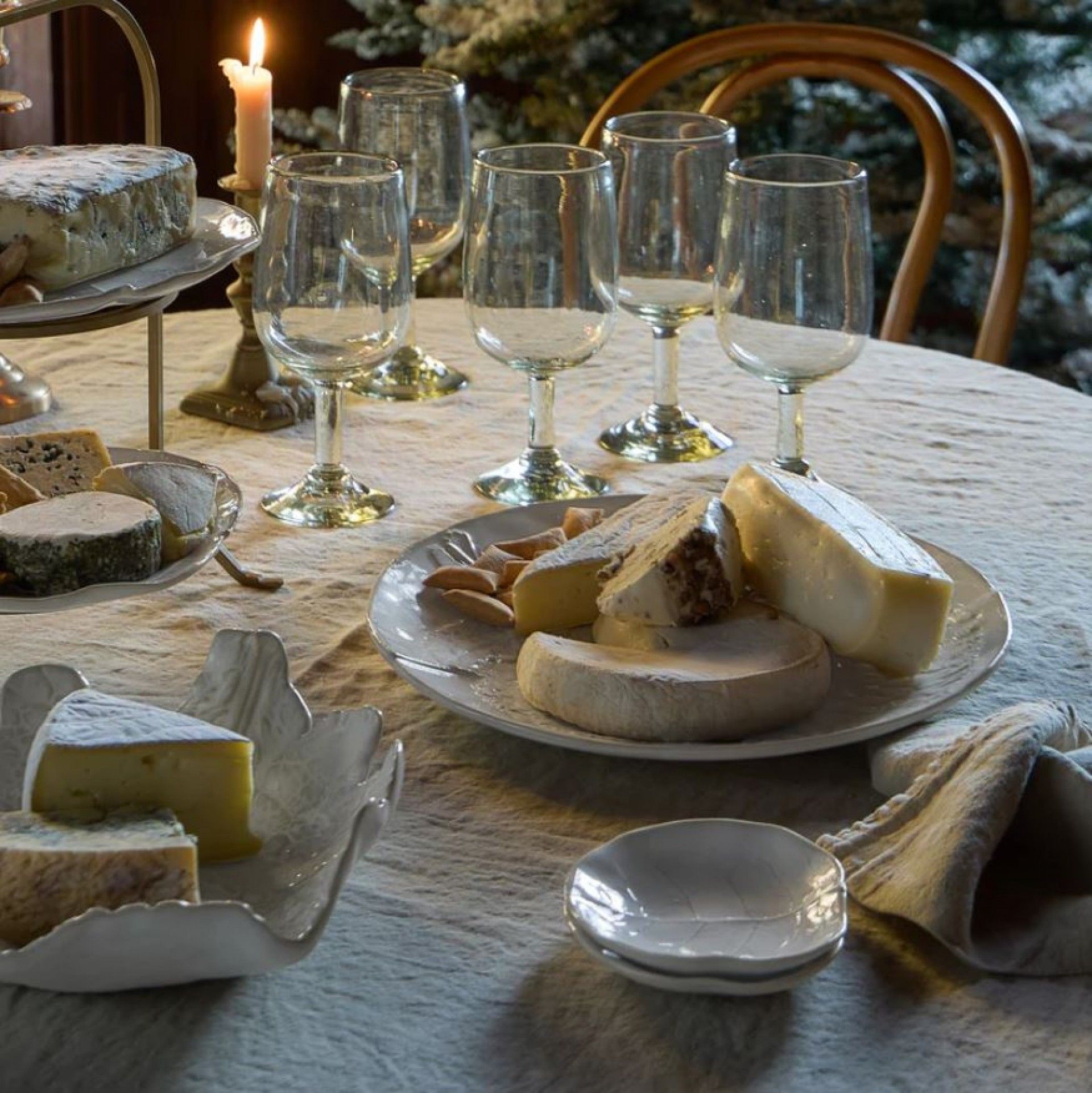 Prato de Aperitivo 13cm Silvina Branco