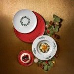 Prato de Jantar 29cm Mistletoe Branco