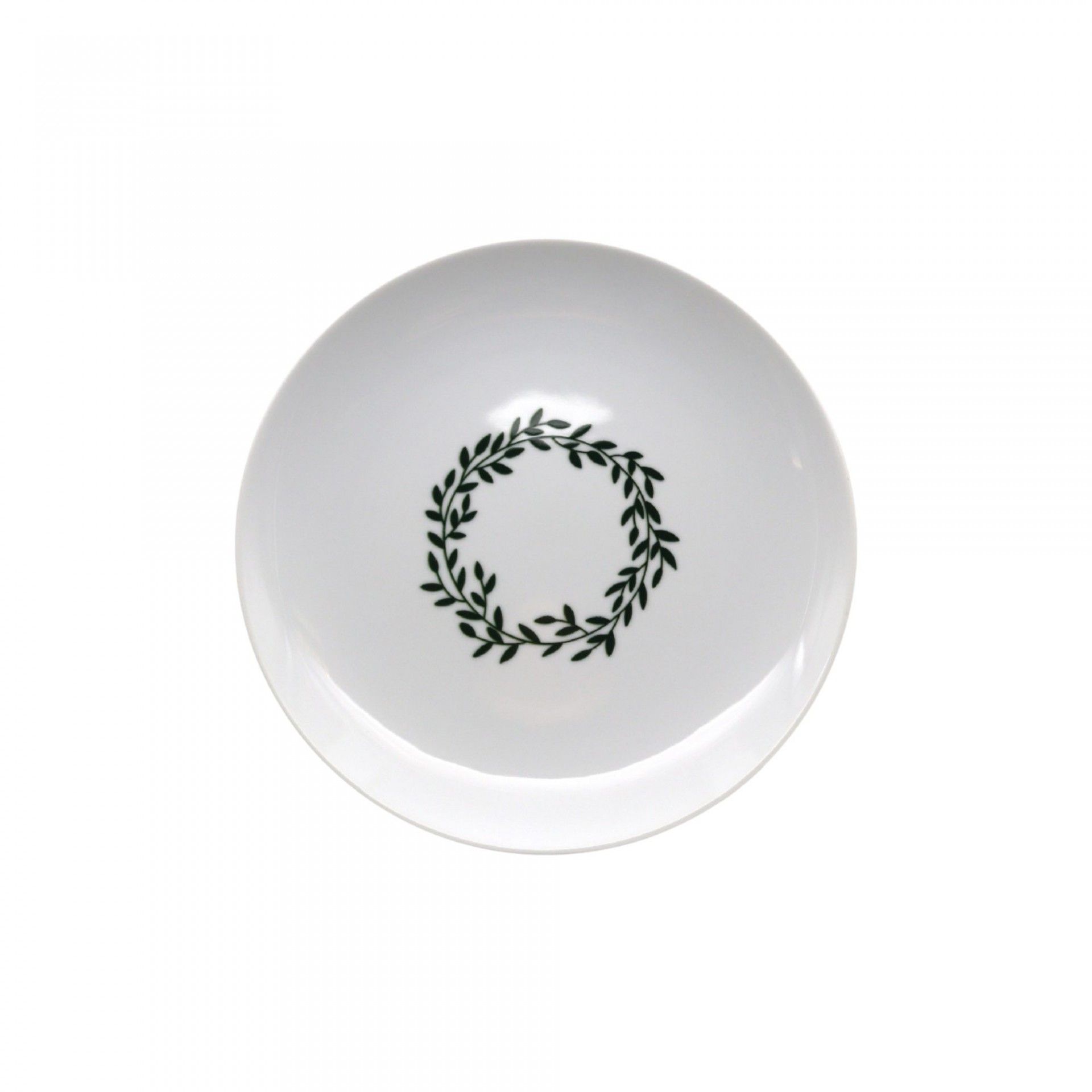 Prato Sobremesa 24cm Mistletoe Branco