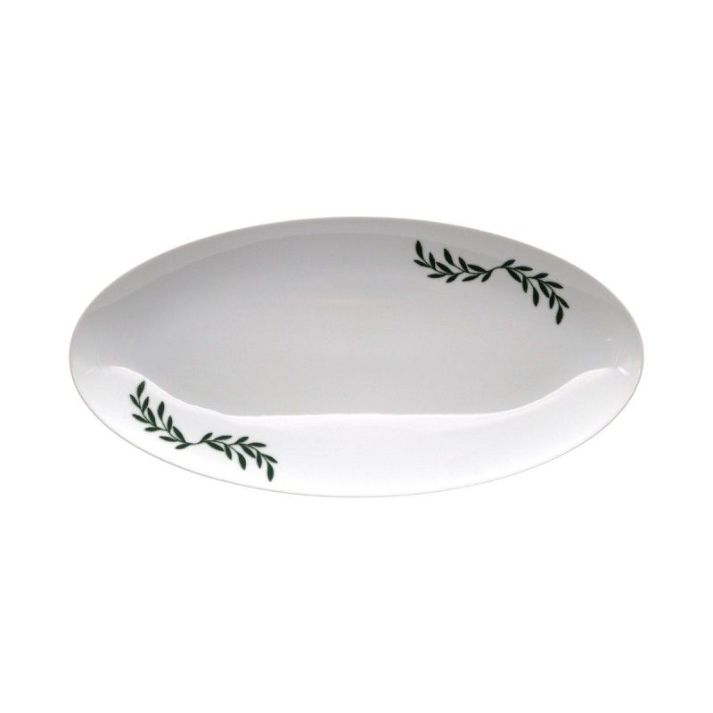 Travessa Oval 38x19cm Mistletoe Branco