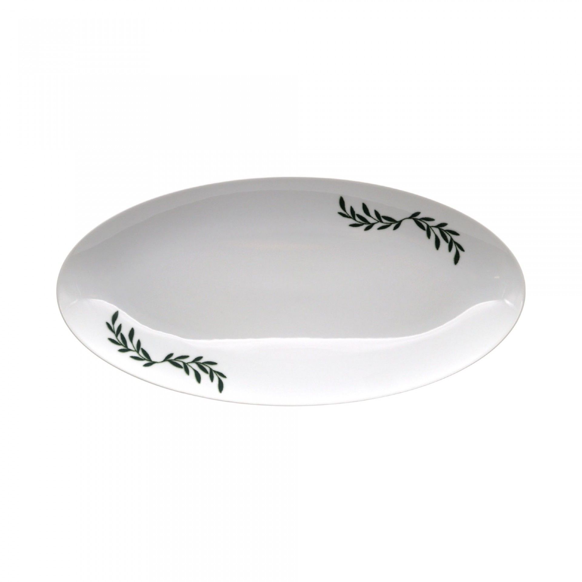 Travessa Oval 38x19cm Mistletoe Branco