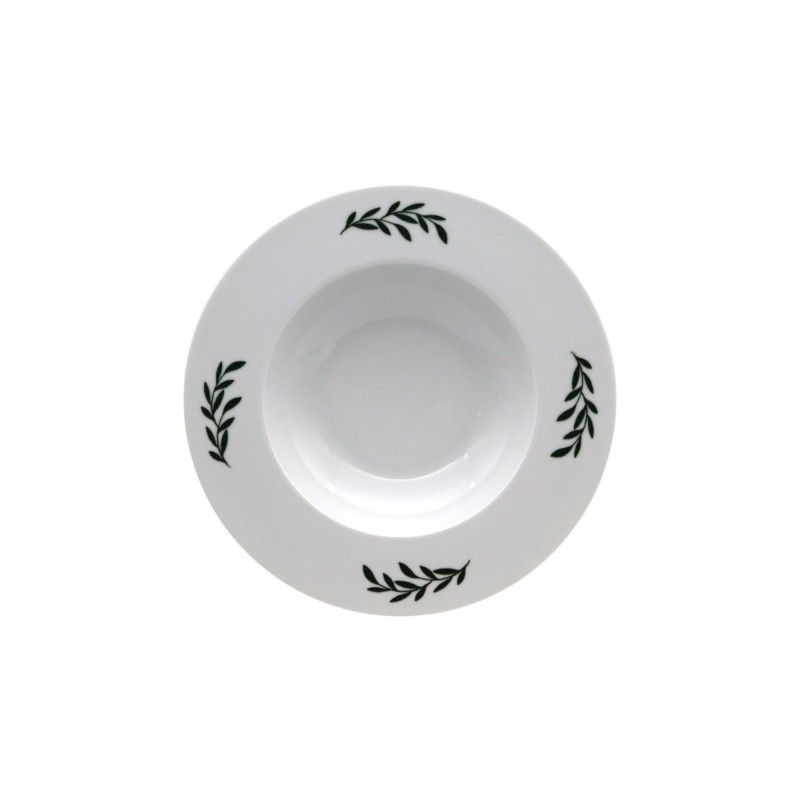 Prato Fundo 25cm Mistletoe Branco