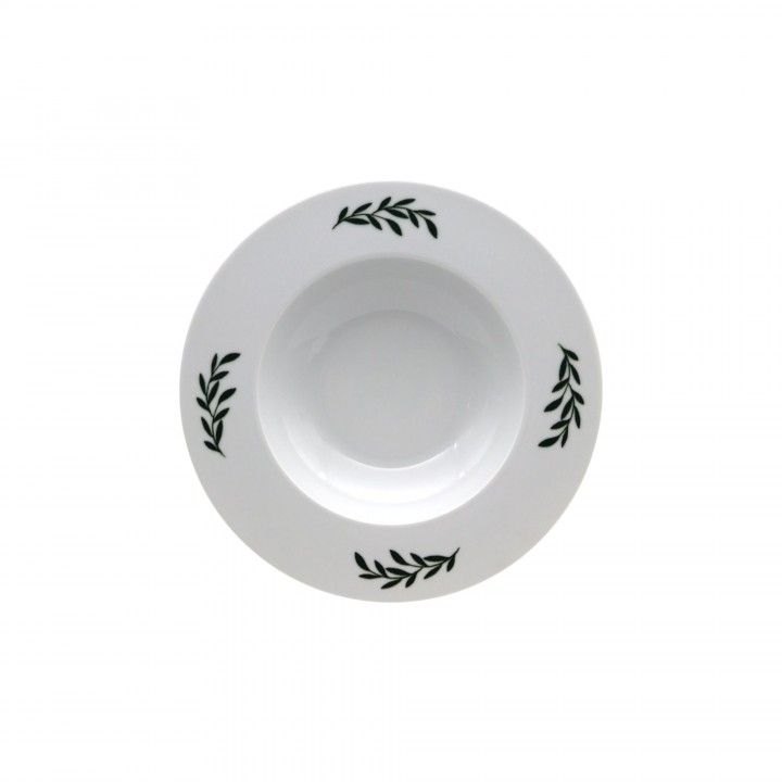 Prato Fundo 25cm Mistletoe Branco