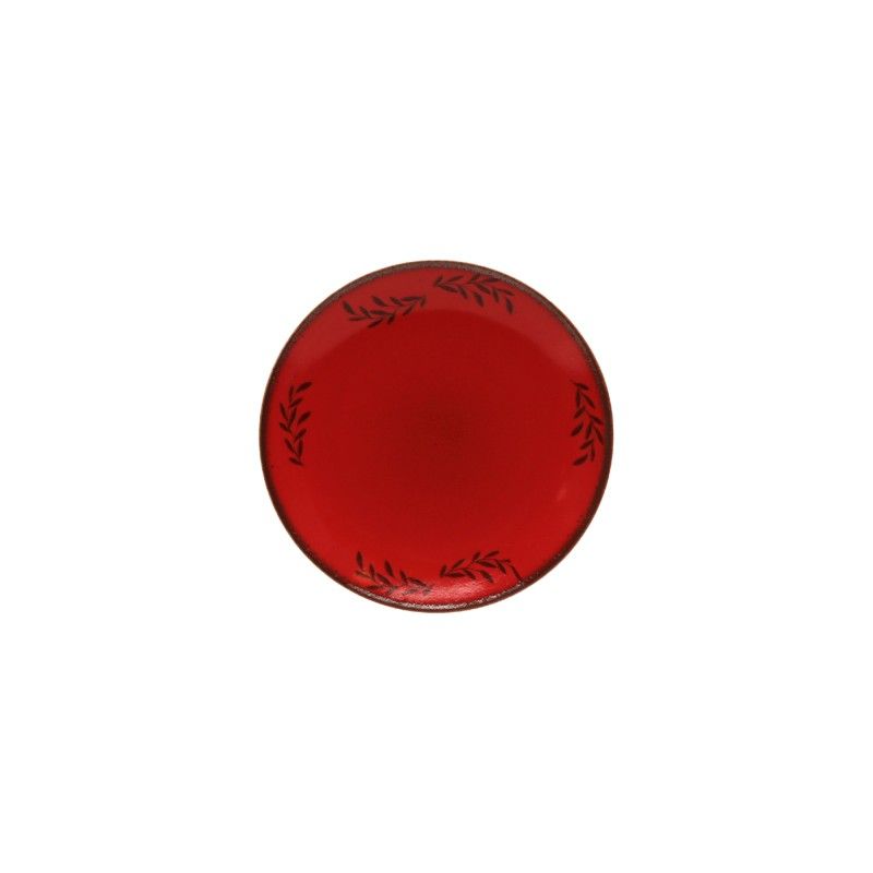 Prato Aperitivos 16cm Mistletoe Vermelho