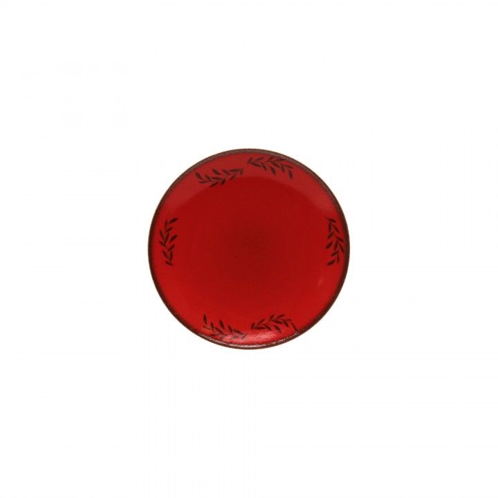 Prato Aperitivos 16cm Mistletoe Vermelho