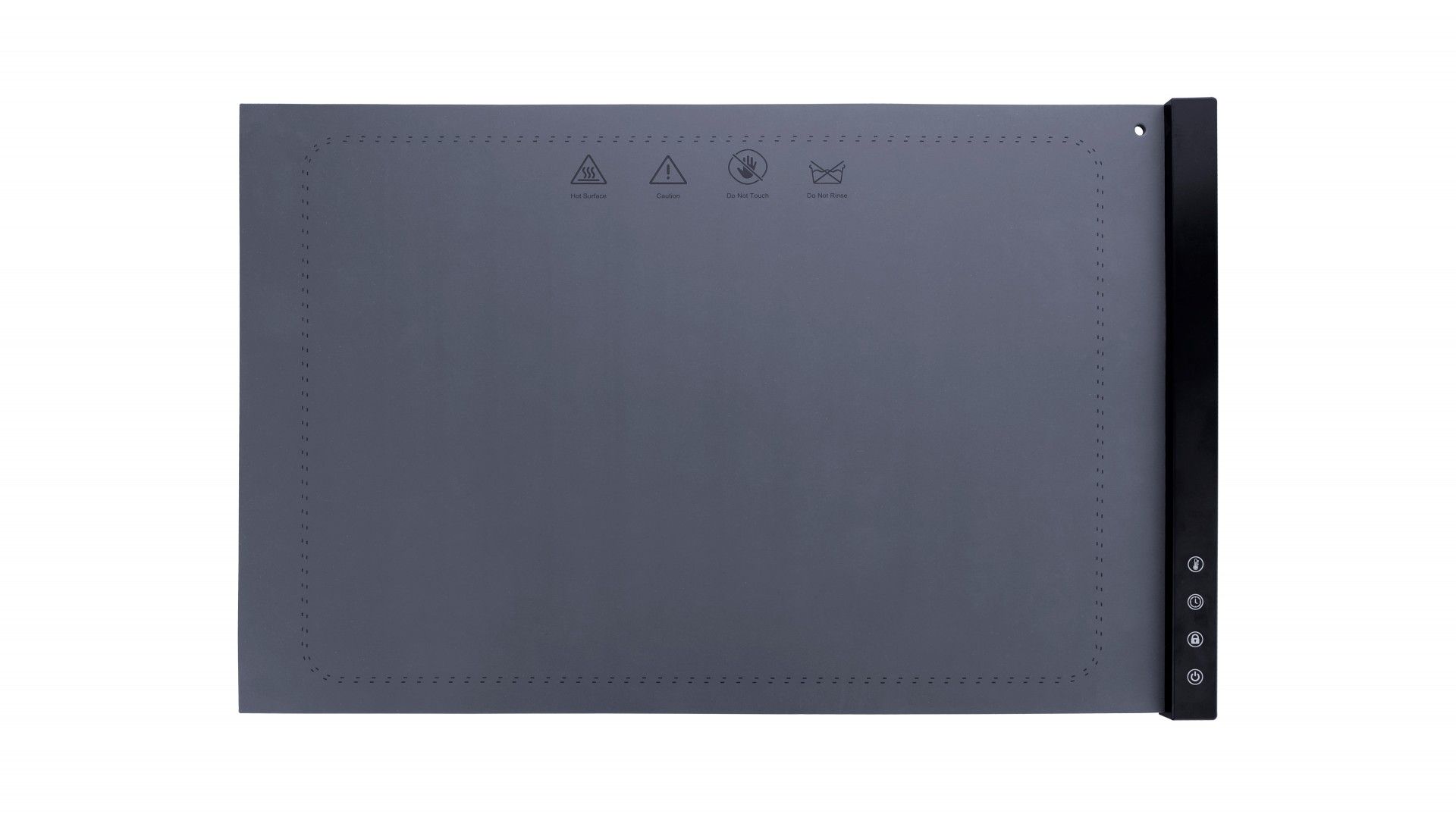 Placa Aquecimento Silicone Preta 60x40cm