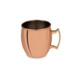 Copper mug with golden handle 60cl 8.5X10.5CM
