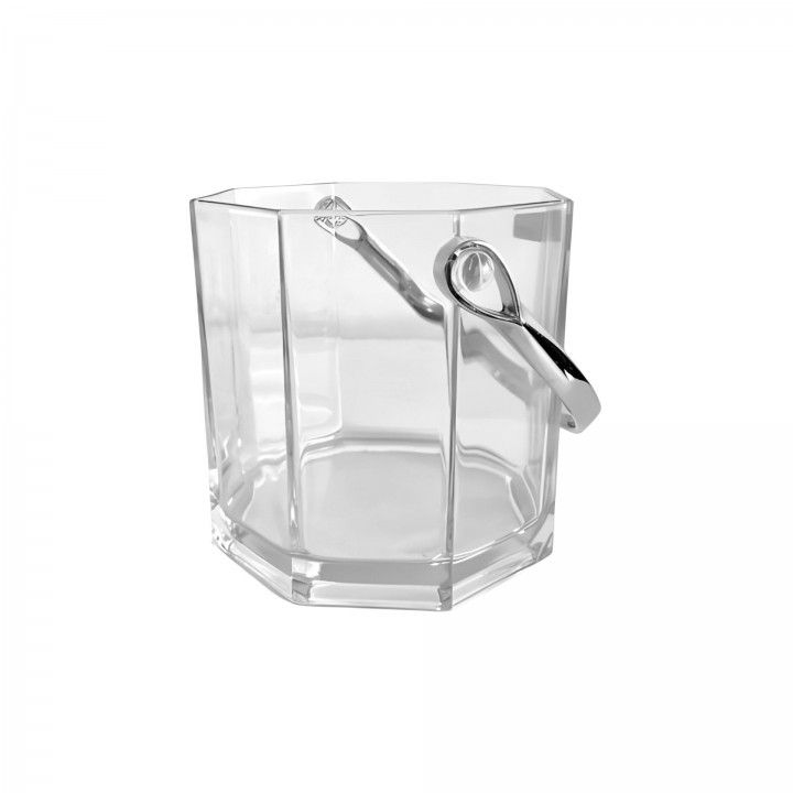 Balde Gelo de Vidro com asa inox Octime