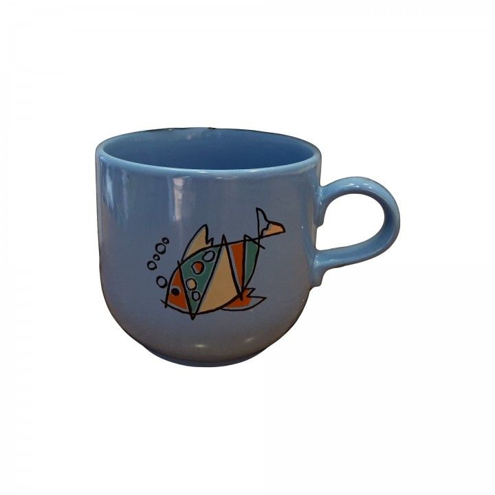Caneca Jumbo Verde Antigua Peixe