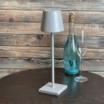 Candeeiro 38cm Cinza Poldina Pro Ld0340n3