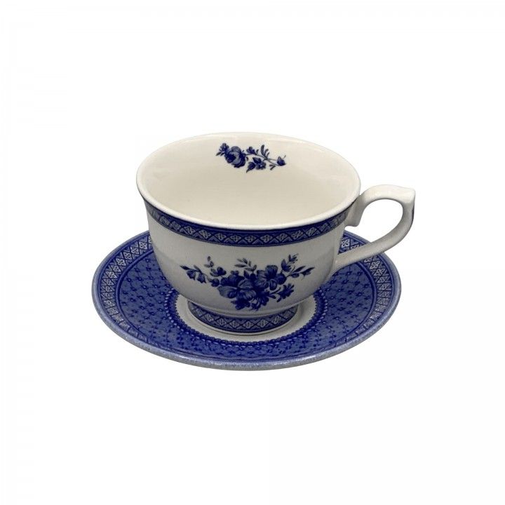 Tea Cup & Saucer 10x6cm Out of the Blue
