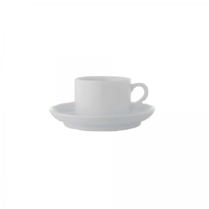 TEA CUP AND SAUCER ESTORIL WHITE